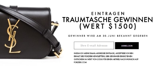 Forzieri Gutschein Newsletter