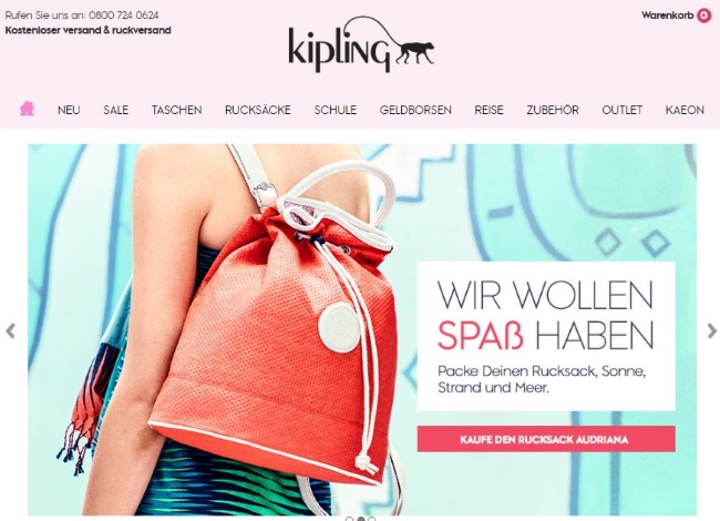 Kipling Onlineshop