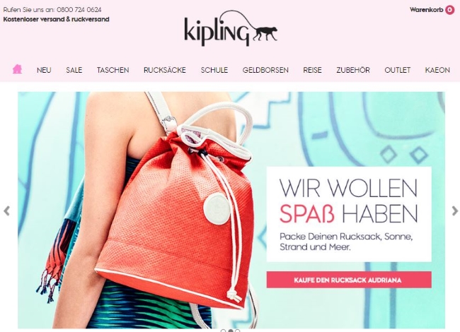 Kipling Onlineshop