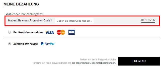 MonShowroom Gutschein einlösen