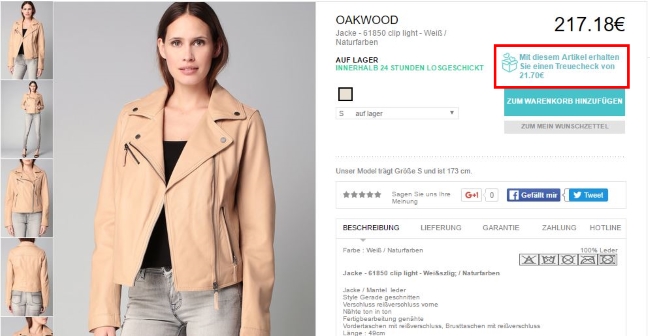 MonShowroom Treuescheck