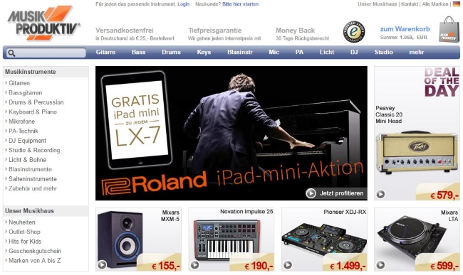 Musik Produktiv Onlinestore