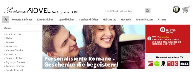 PersonalNOVEL Onlineshop