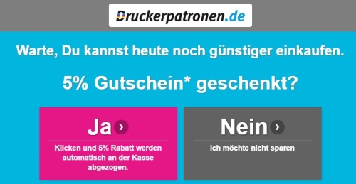 druckerpatronen.de Gutscheine