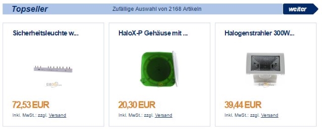 eibmarkt Topseller