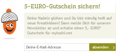 myboshi Gutschein Newsletter