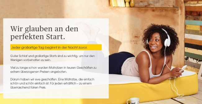 Eve Mattress - der perfekte Start