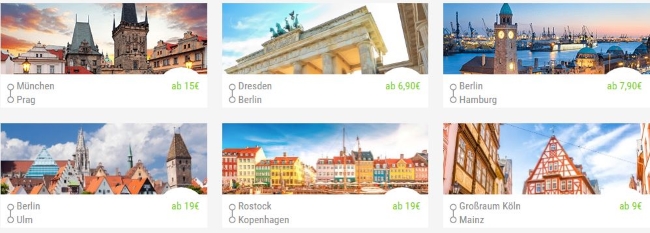 FlixBus Streckenangebot