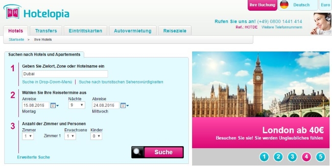 Hotelopia Onlinestore