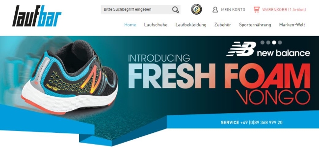 Lauf-Bar Onlineshop