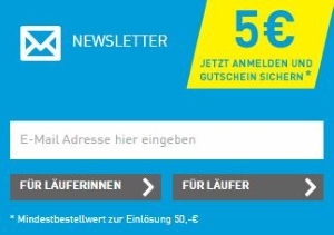 Lauf-bar Gutschein Newsletter