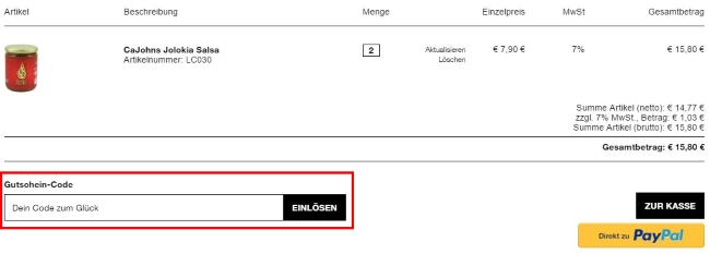 Pepperworld Gutschein-Code einlösen
