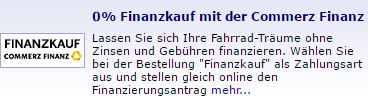 Raddiscount 0-Prozent Finanzkauf