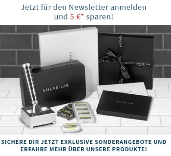 SHAVE-LAB Gutschein Newsletter