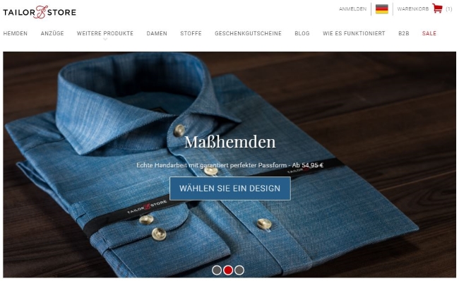 Tailor Store Onlineshop