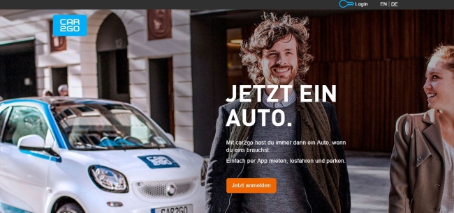 car2go Startseite