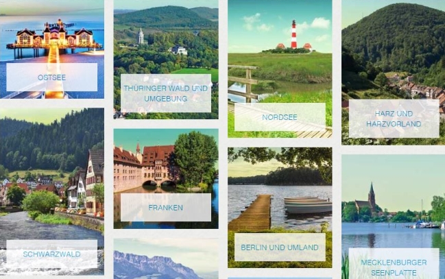 daydreams Regionen