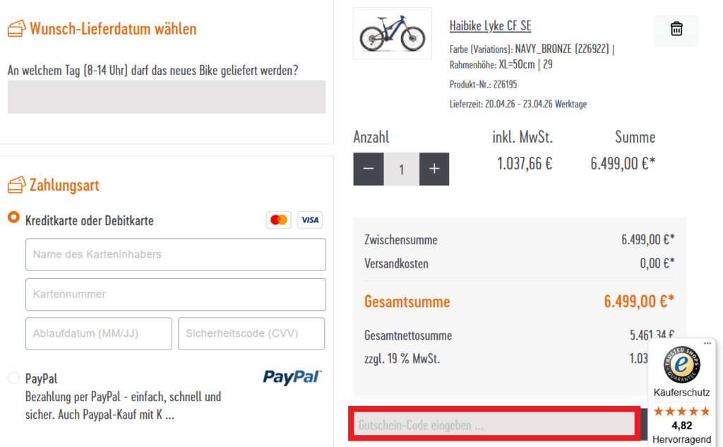 FaFit24 Rabattcode eingeben
