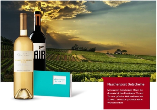 Flaschenpost Geschenkgutscheine