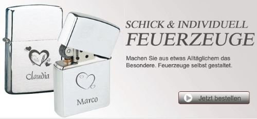 Geschenkplanet Feuerzeuge