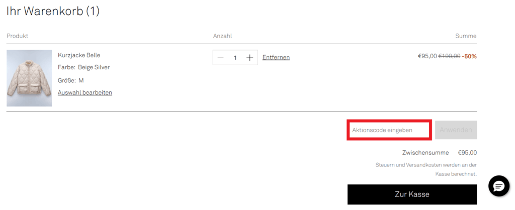 Napapijri Aktionscode eingeben
