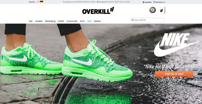 Overkill Onlinestore