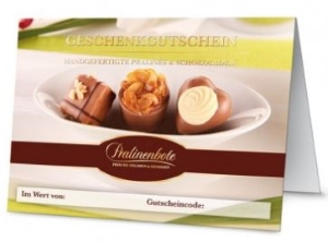 Pralinenbote Geschenkgutscheine