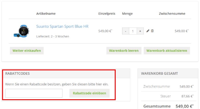 Reviwell Gutscheine einlösen