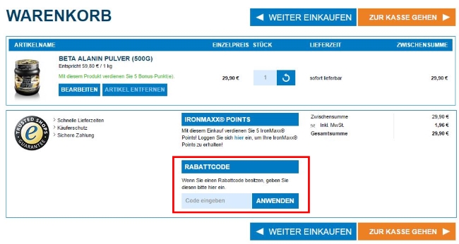 ironmaxx-gutschein-einloesen