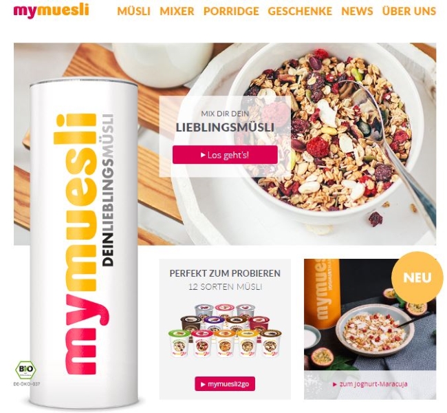 MyMuesli Onlineshop