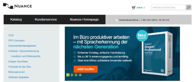 Nuance Onlineshop
