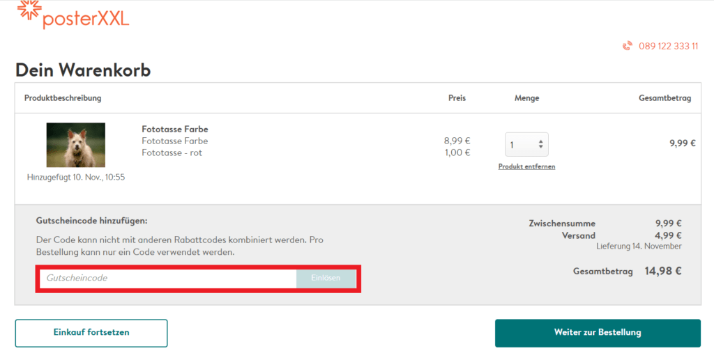 Poster XXL Gutscheincode anwenden