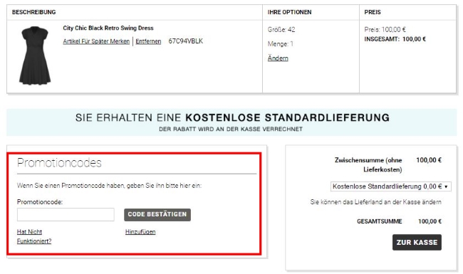 evans-promotioncode-einloesen