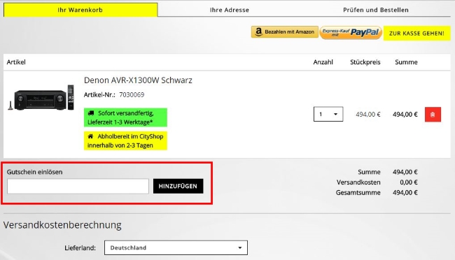 hifi-components-gutschein-einloesen