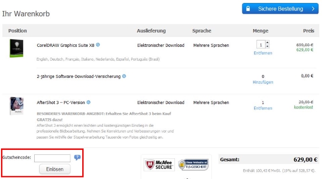 corel-gutscheincode-einloesen