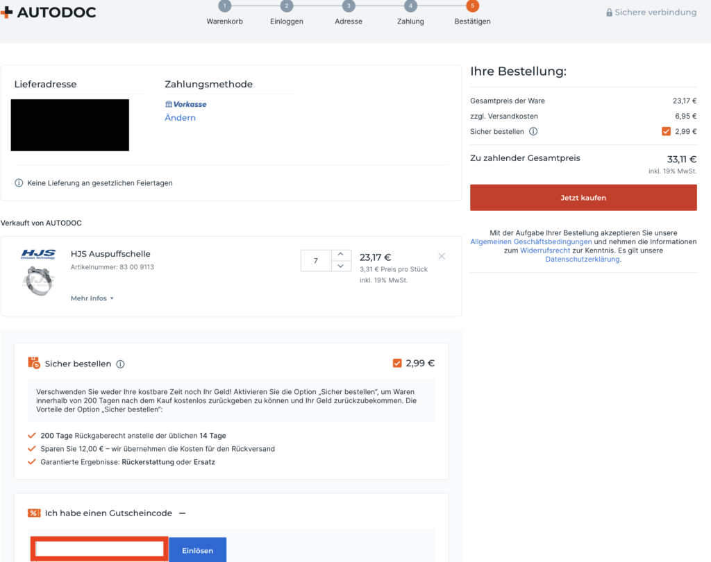 Autodoc Gutschein