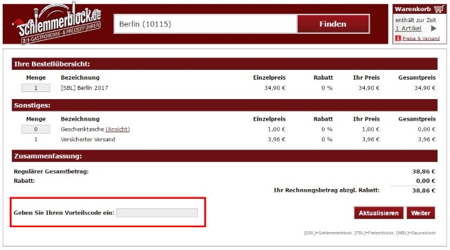 schlemmerblock-vorteilscode-eintragen