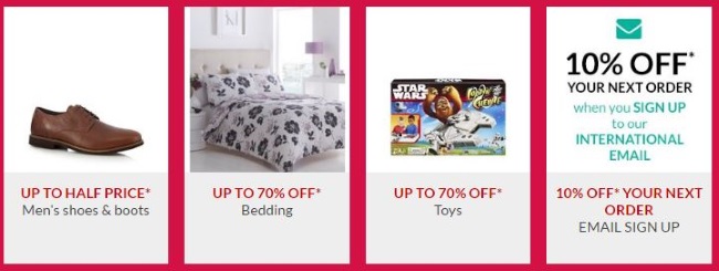 Debenhams Aktionsangebote