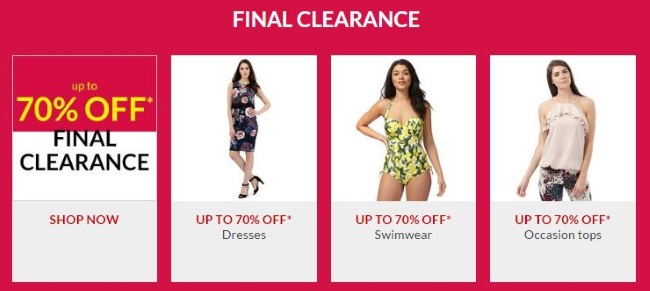 Debenhams Sale