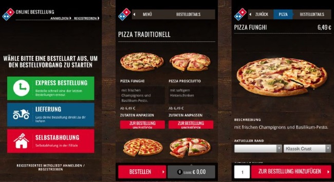 Dominos Pizza App