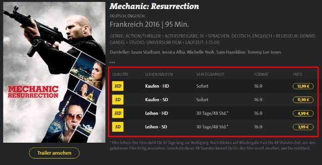 Juke Filme - Kauf- und Leihoption
