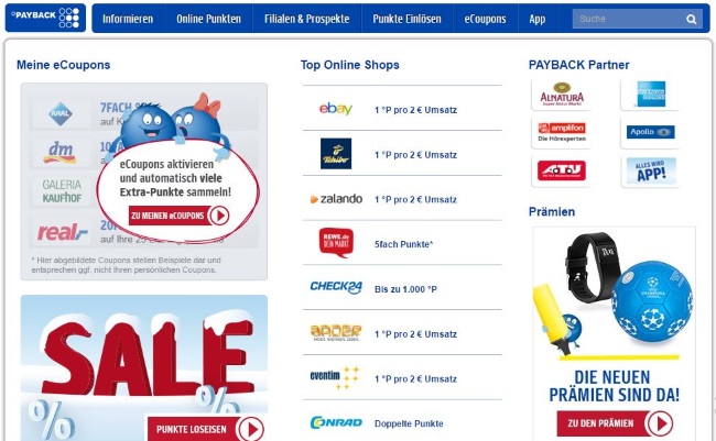 PAYBACK Onlineshop