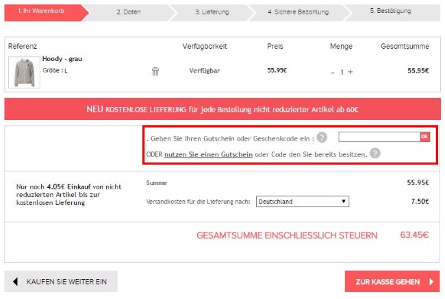 BrandAlley Gutscheincode eingeben