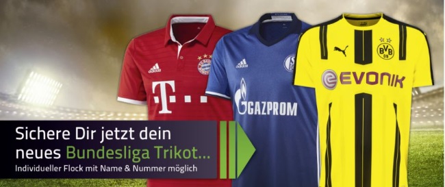 Teamsport Philipp Bundesliga-Trikot geflockt