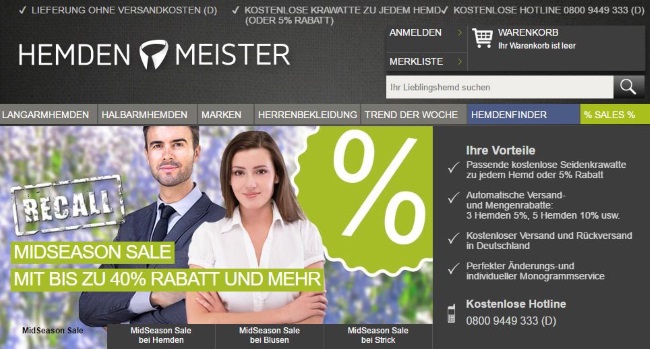 Hemden-Meister Onlineshop