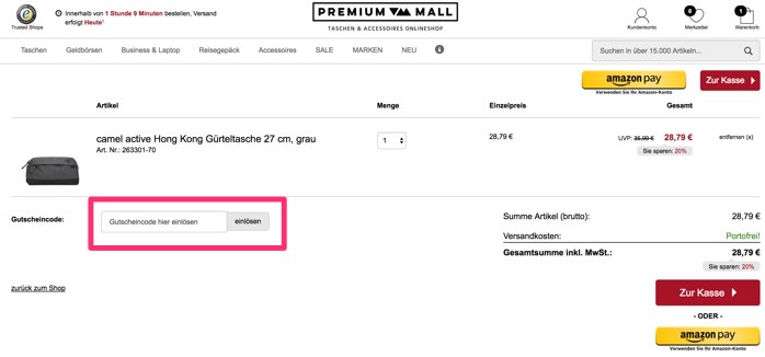 PREMIUM-MALL Gutschein