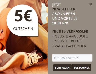 Schuh Germann Gutschein Newsletter
