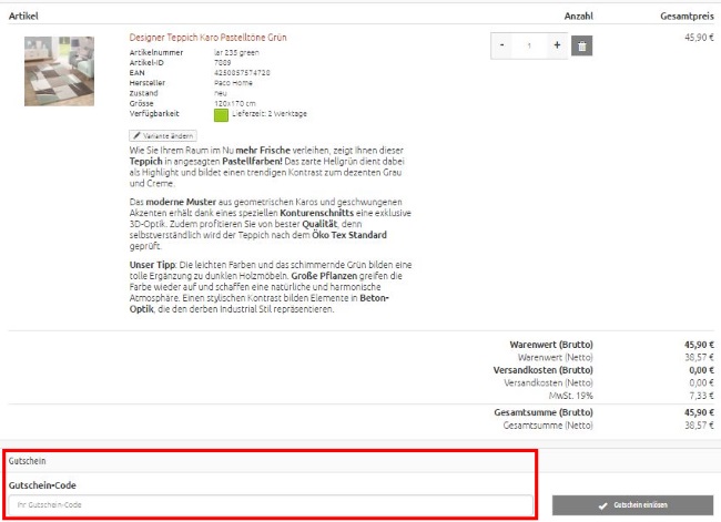 Teppichcenter24-gutschein-code eingeben