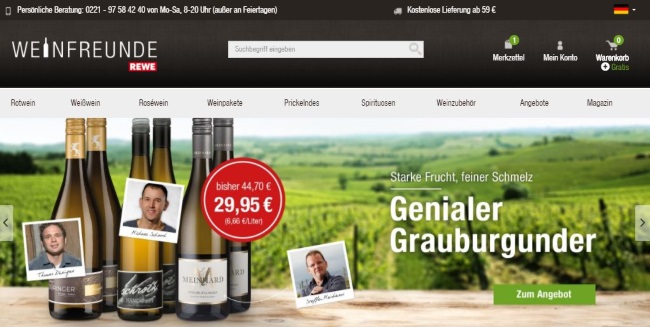 Weinfreunde Onlineshop