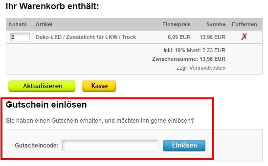 Kabika Gutscheincode eingeben